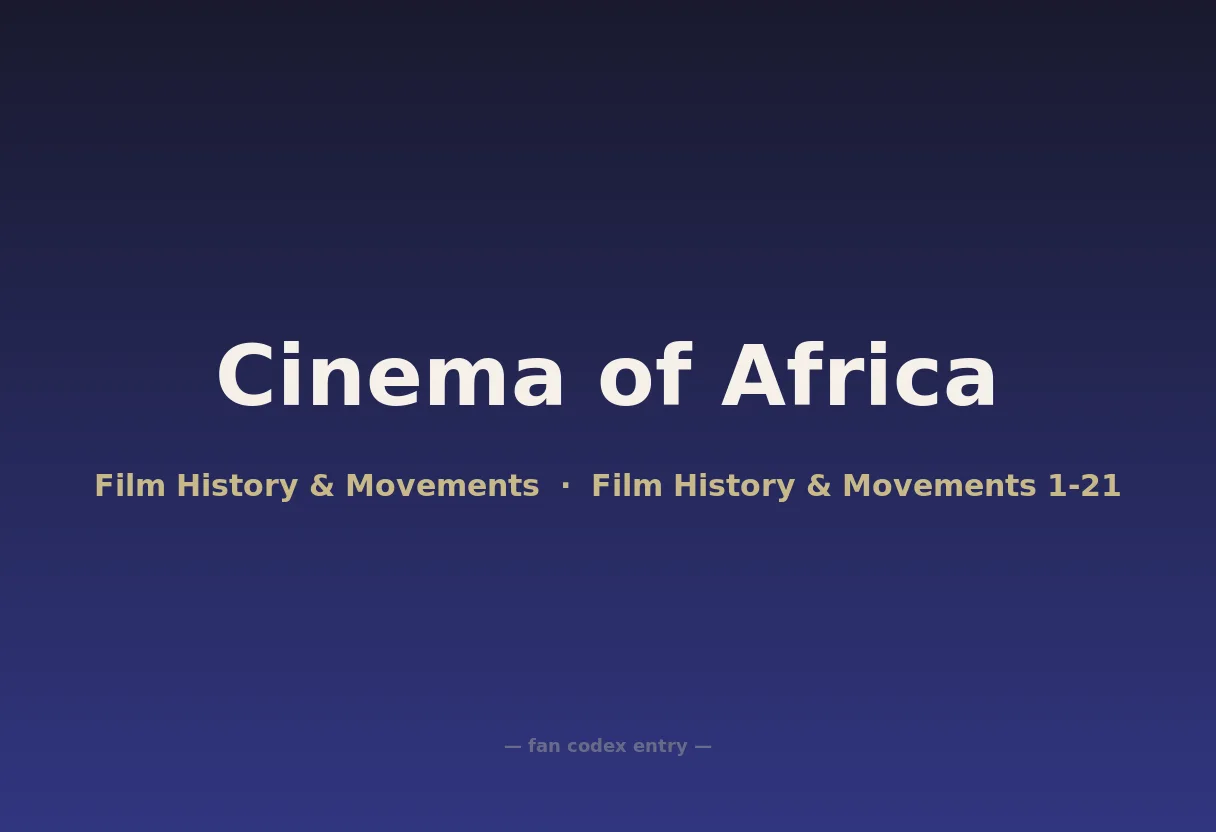 Cinema of Africa