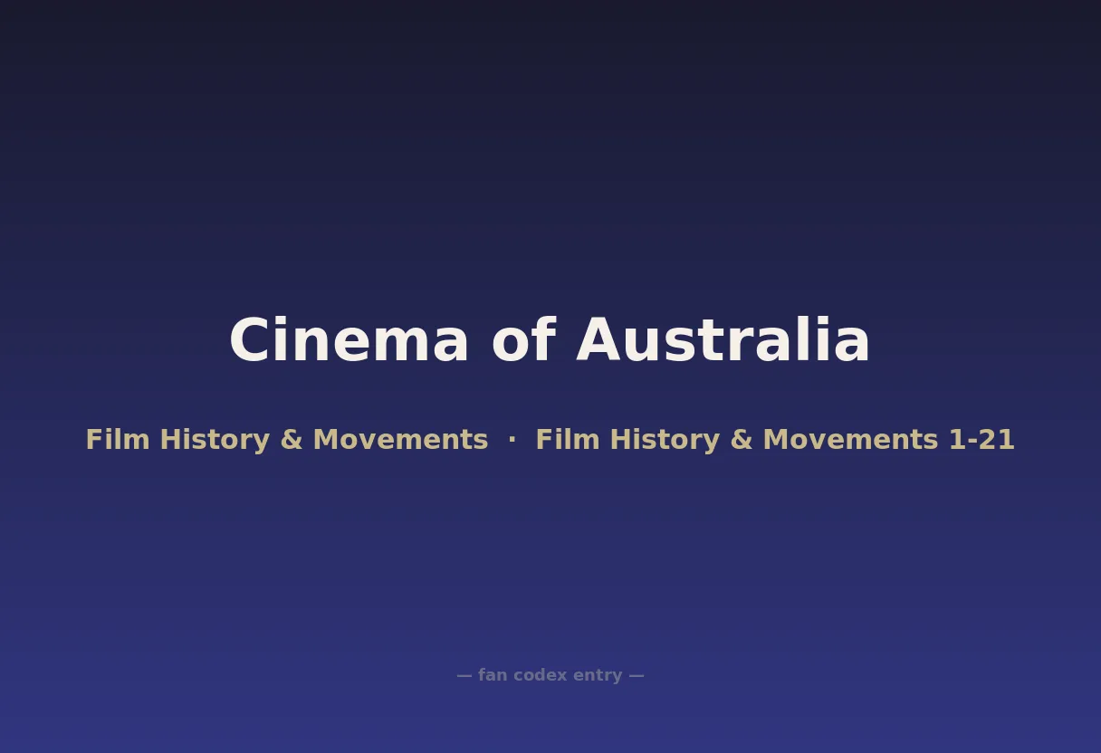 Cinema of Australia