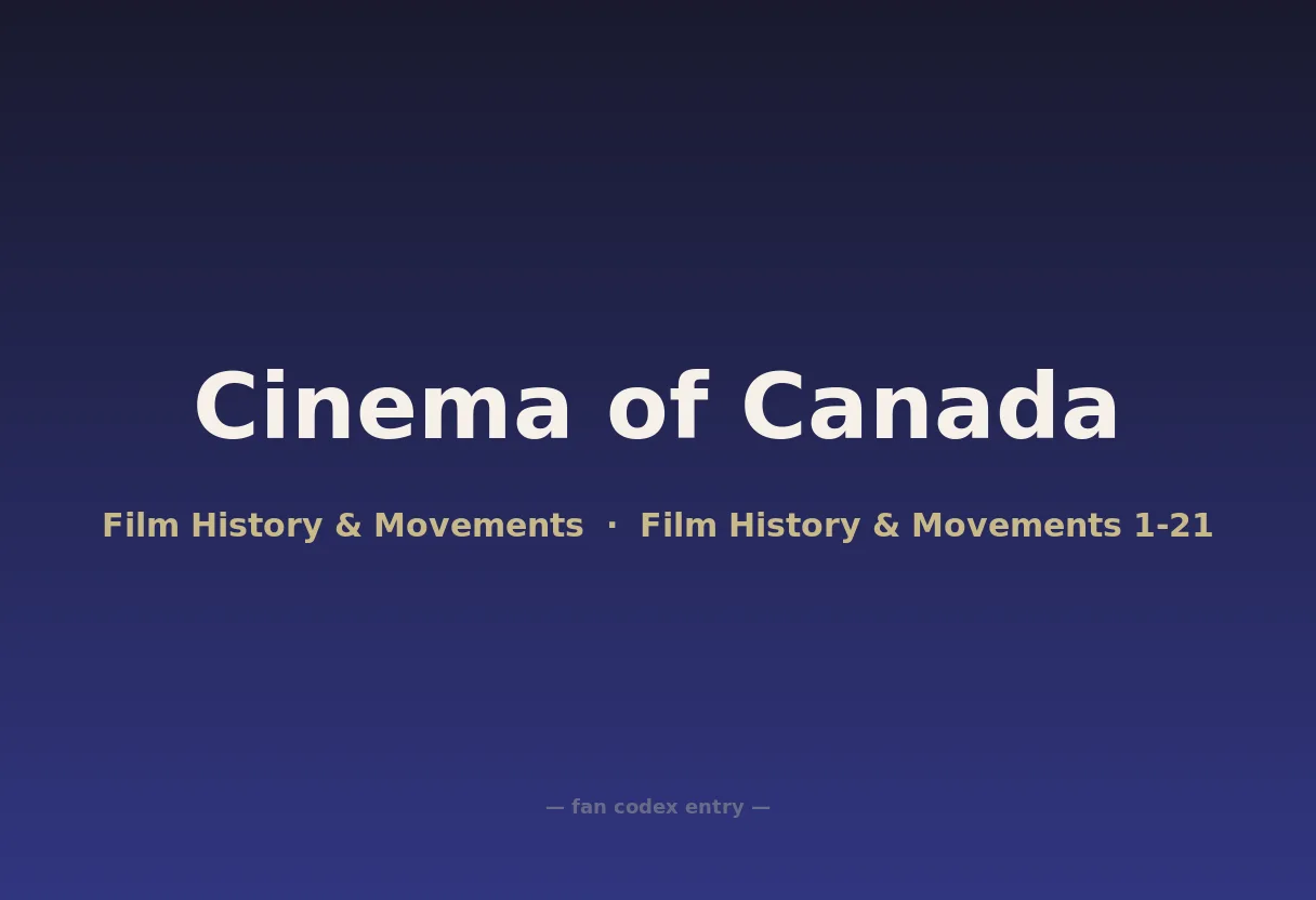 Cinema of Canada