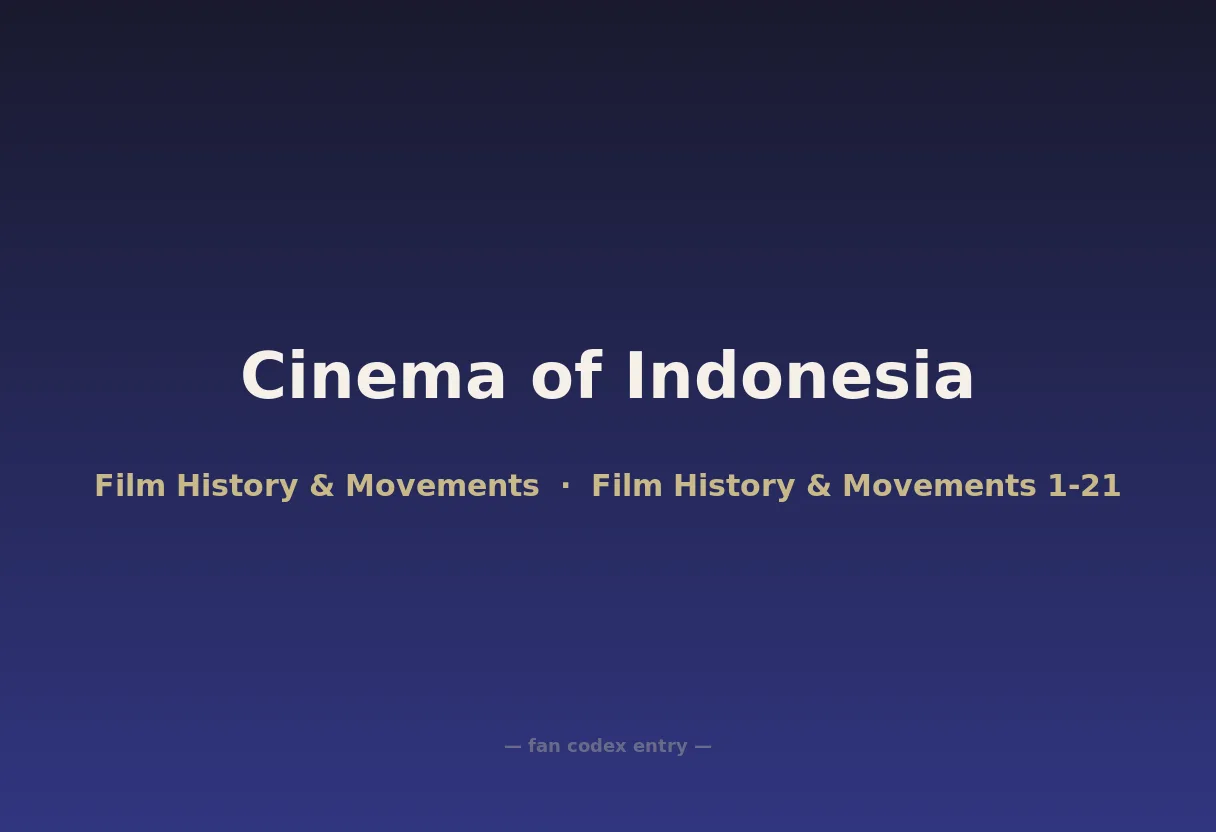 Cinema of Indonesia