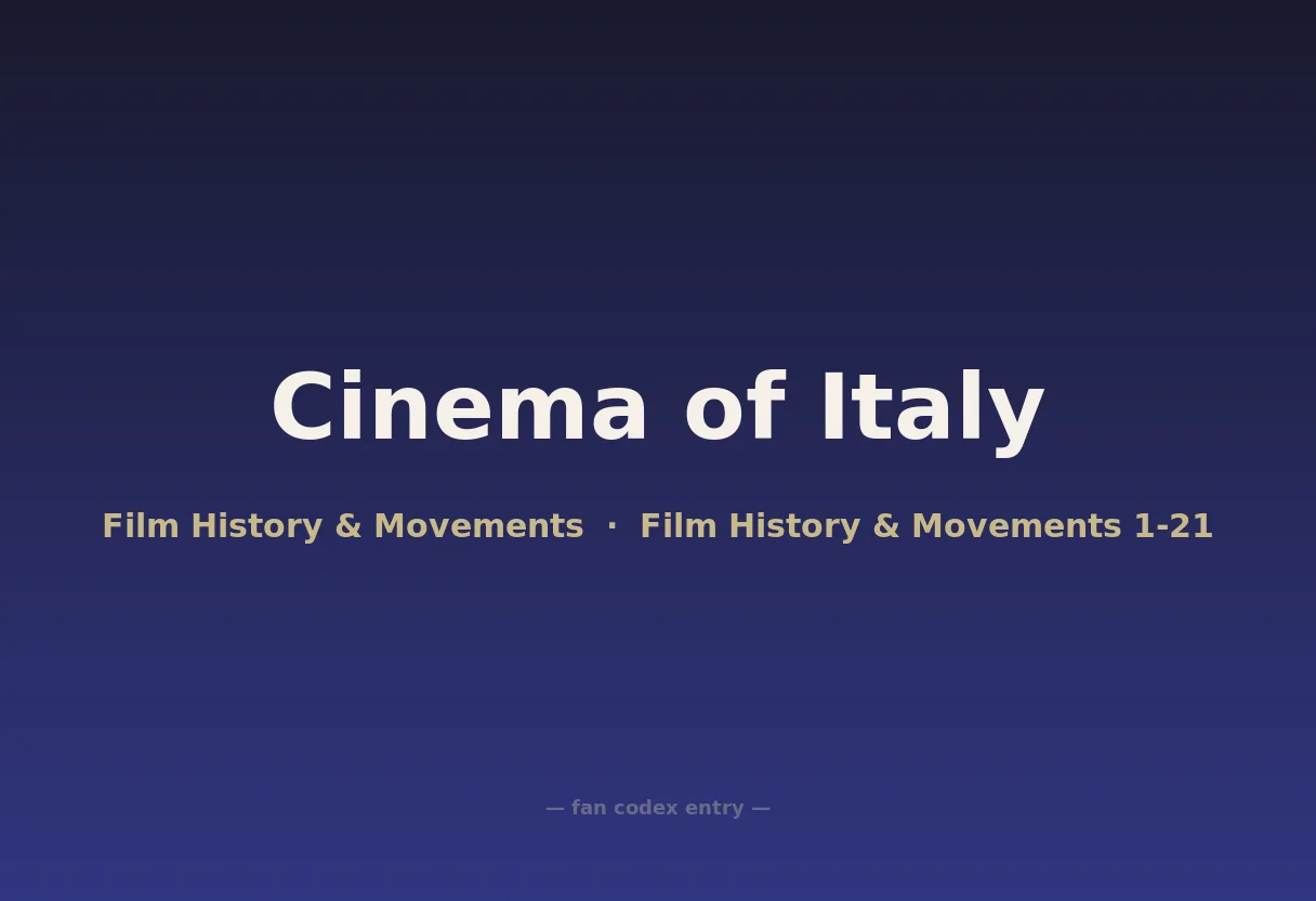 Cinema of Italy