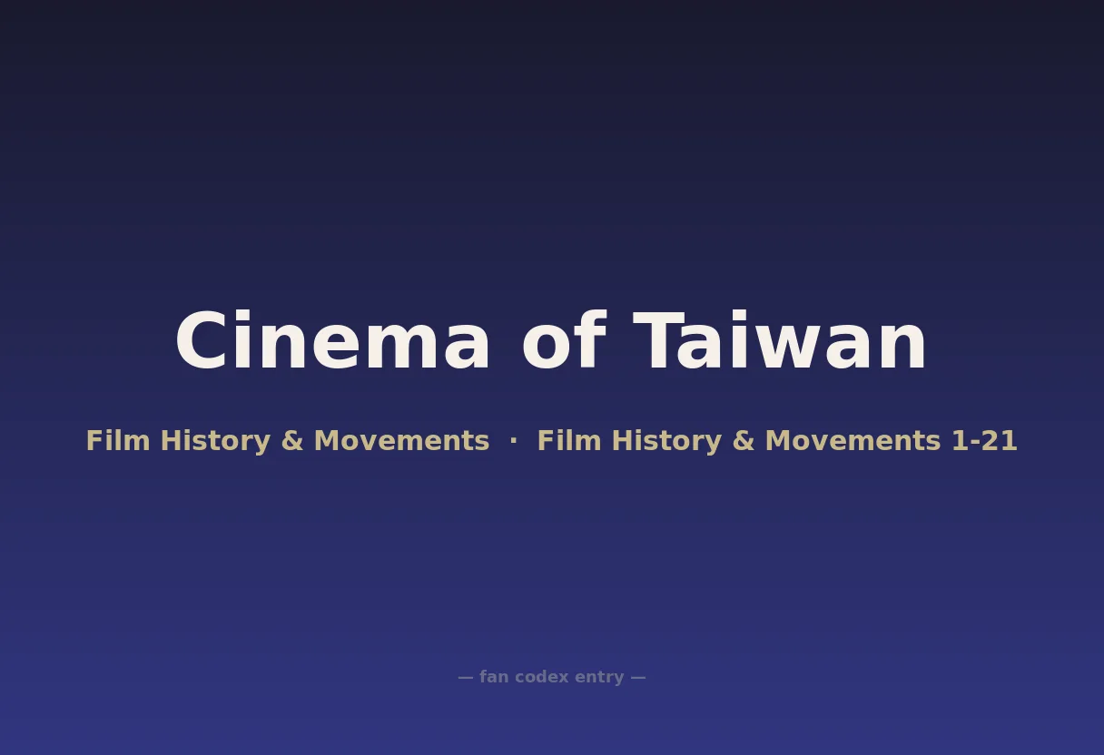 Cinema of Taiwan