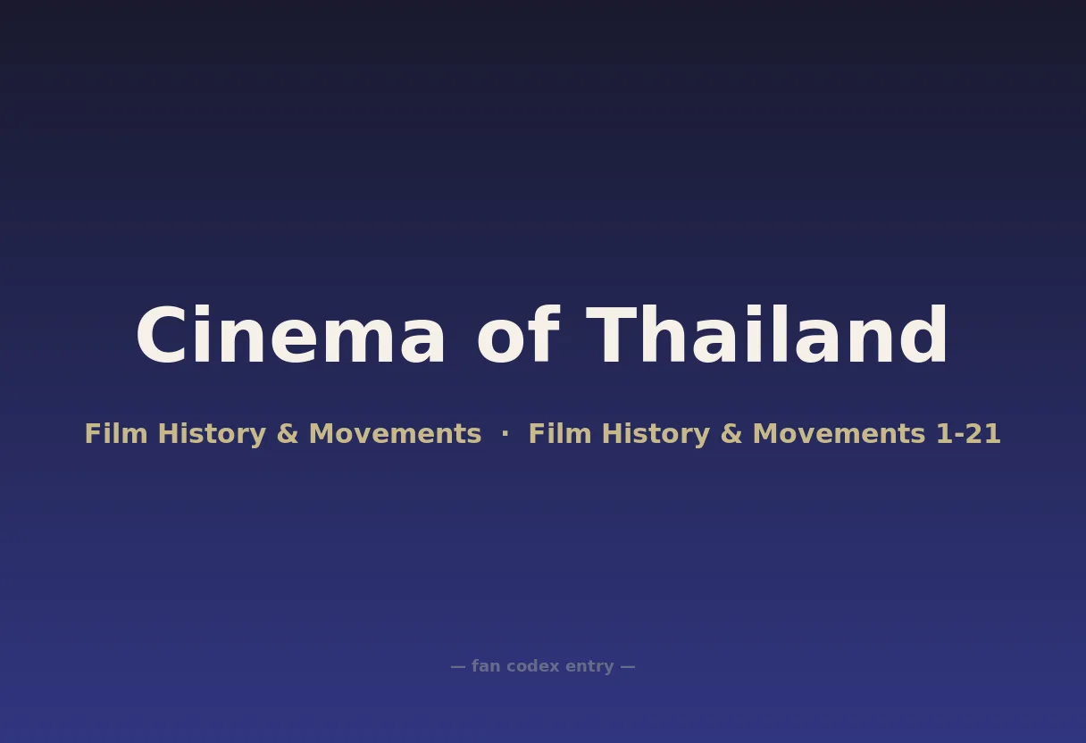 Cinema of Thailand